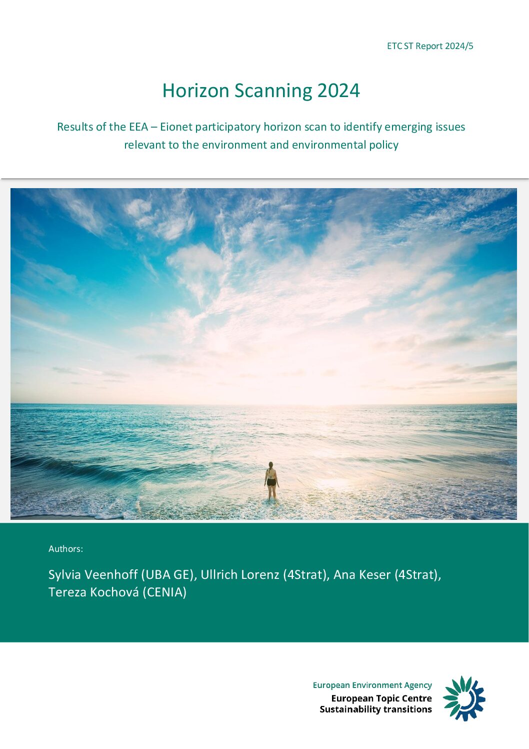 European Topic Centre 2024 Results of the EEA – Eionet participatory horizon scan to identify emerging issues relevant to the environment and environmental policy