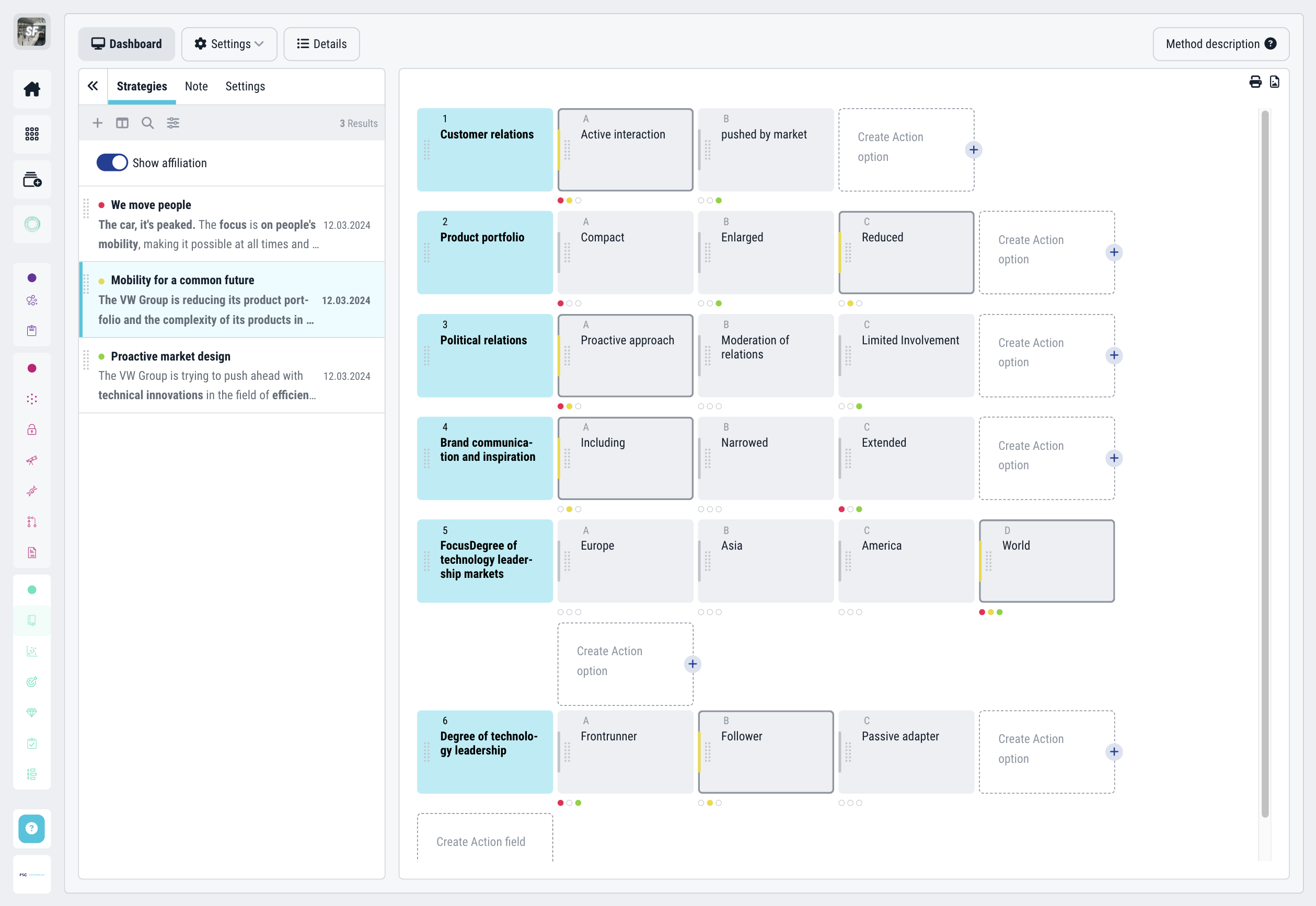 Define multiple strategies at once Define multiple strategies at once